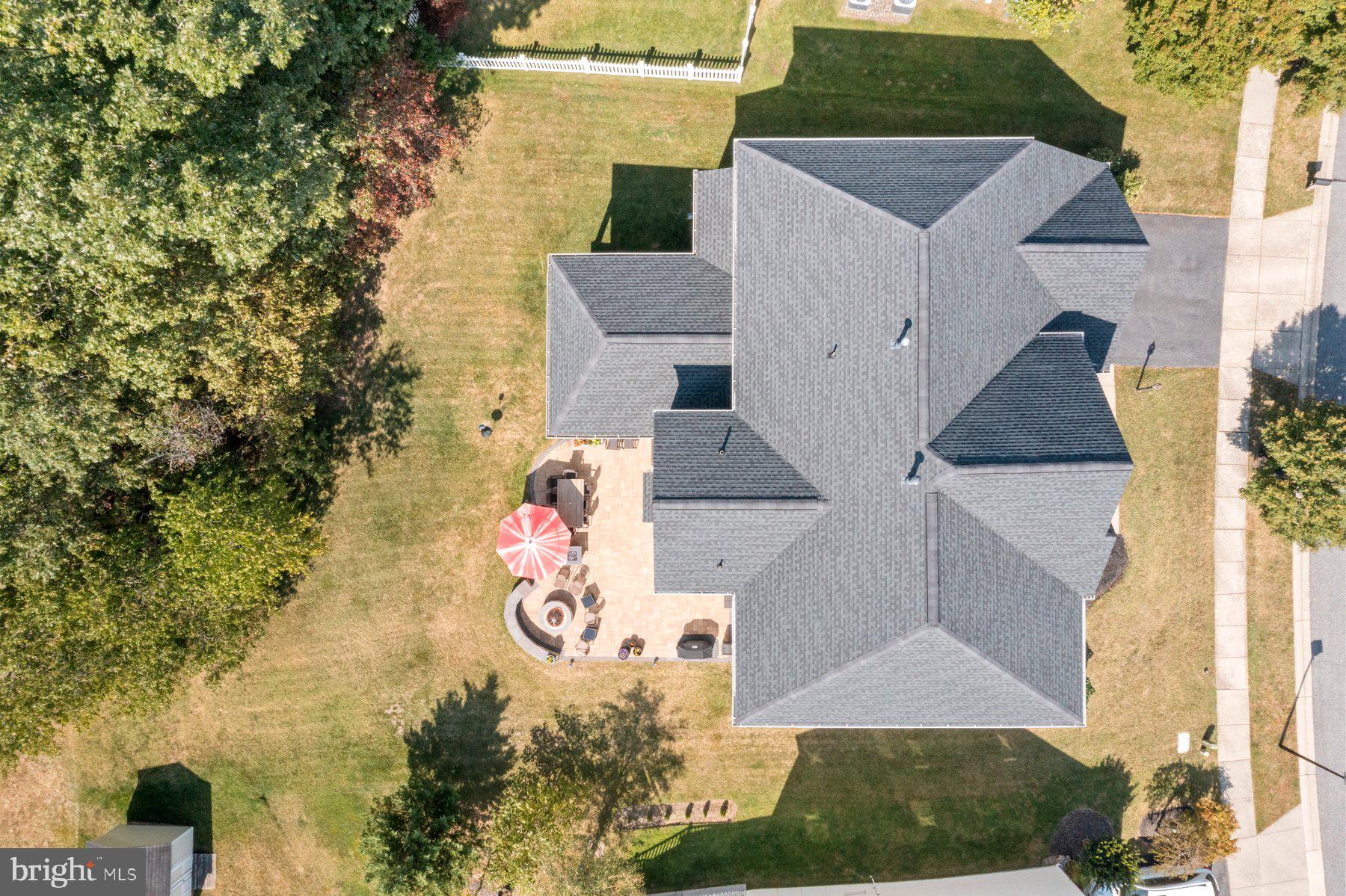 696 Reliance Drive Odenton, MD 21113 - Photo 65 of 82 Aerial View of Home and Backyard/Patio
