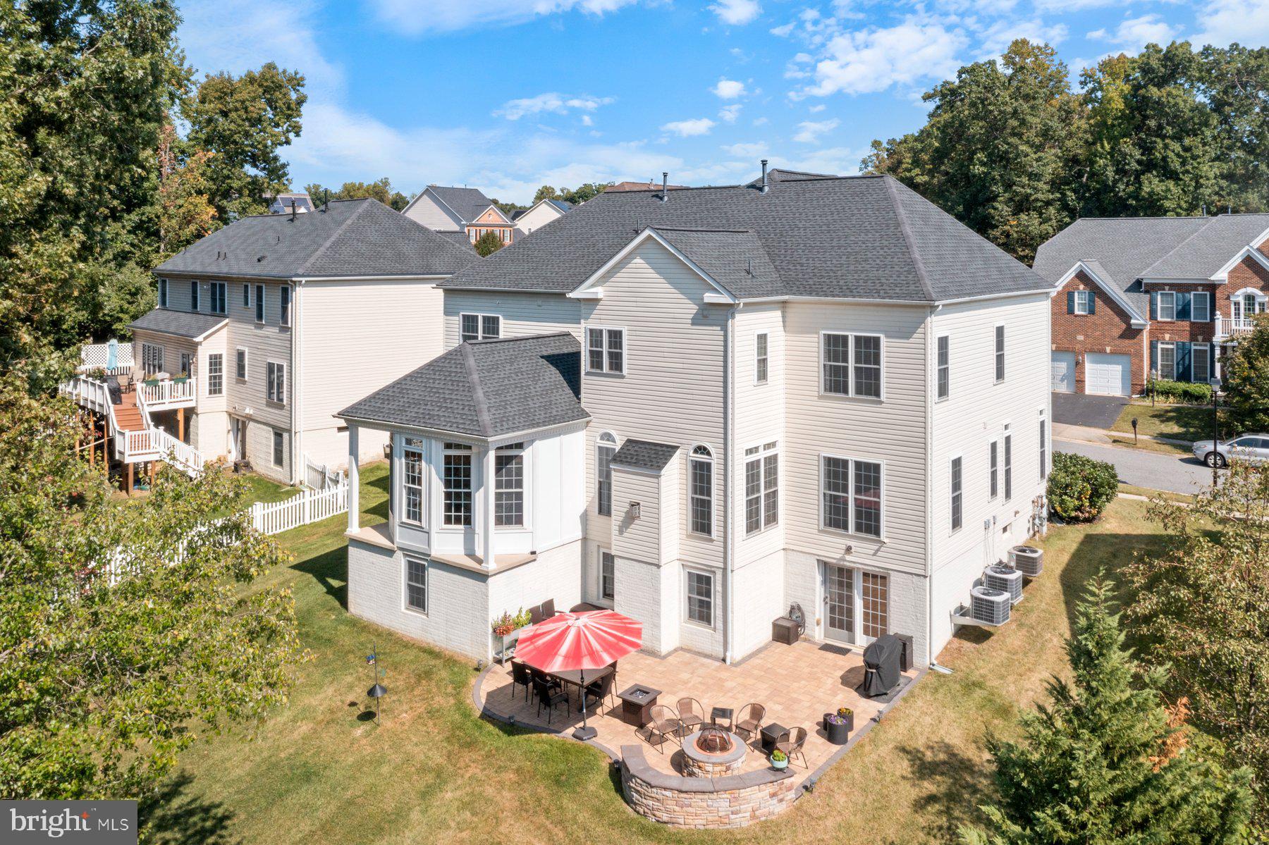 696 Reliance Drive Odenton, MD 21113 - Photo 68 of 82 Aerial View of Home and Backyard/Patio