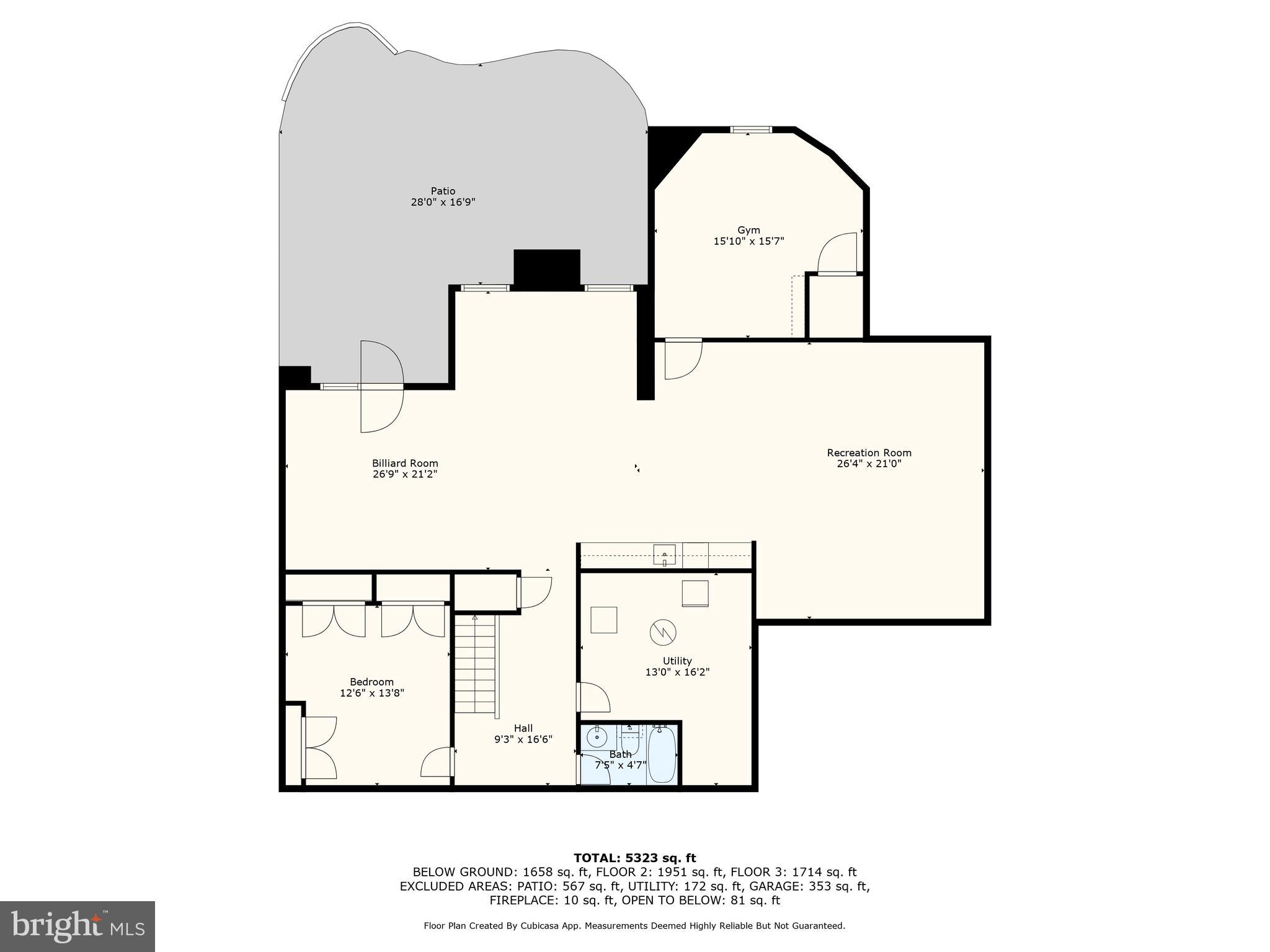 696 Reliance Drive Odenton, MD 21113 - Photo 81 of 82 Basement Floor Plan