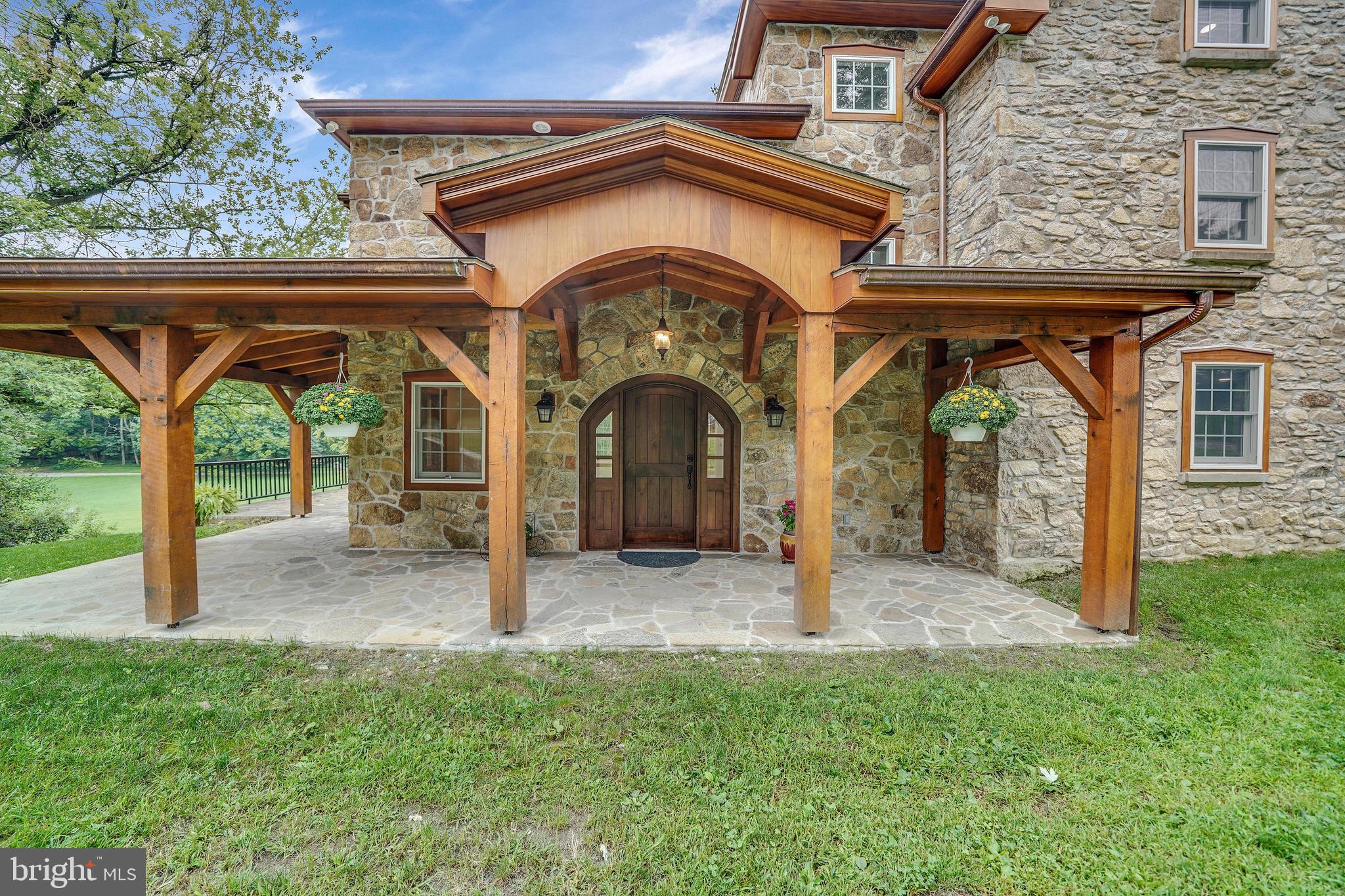 Beautiful front entrance with covered porch