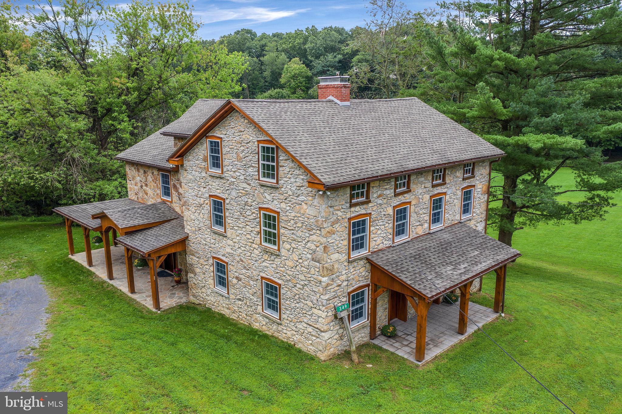 Original stone farmhouse has been expanded
