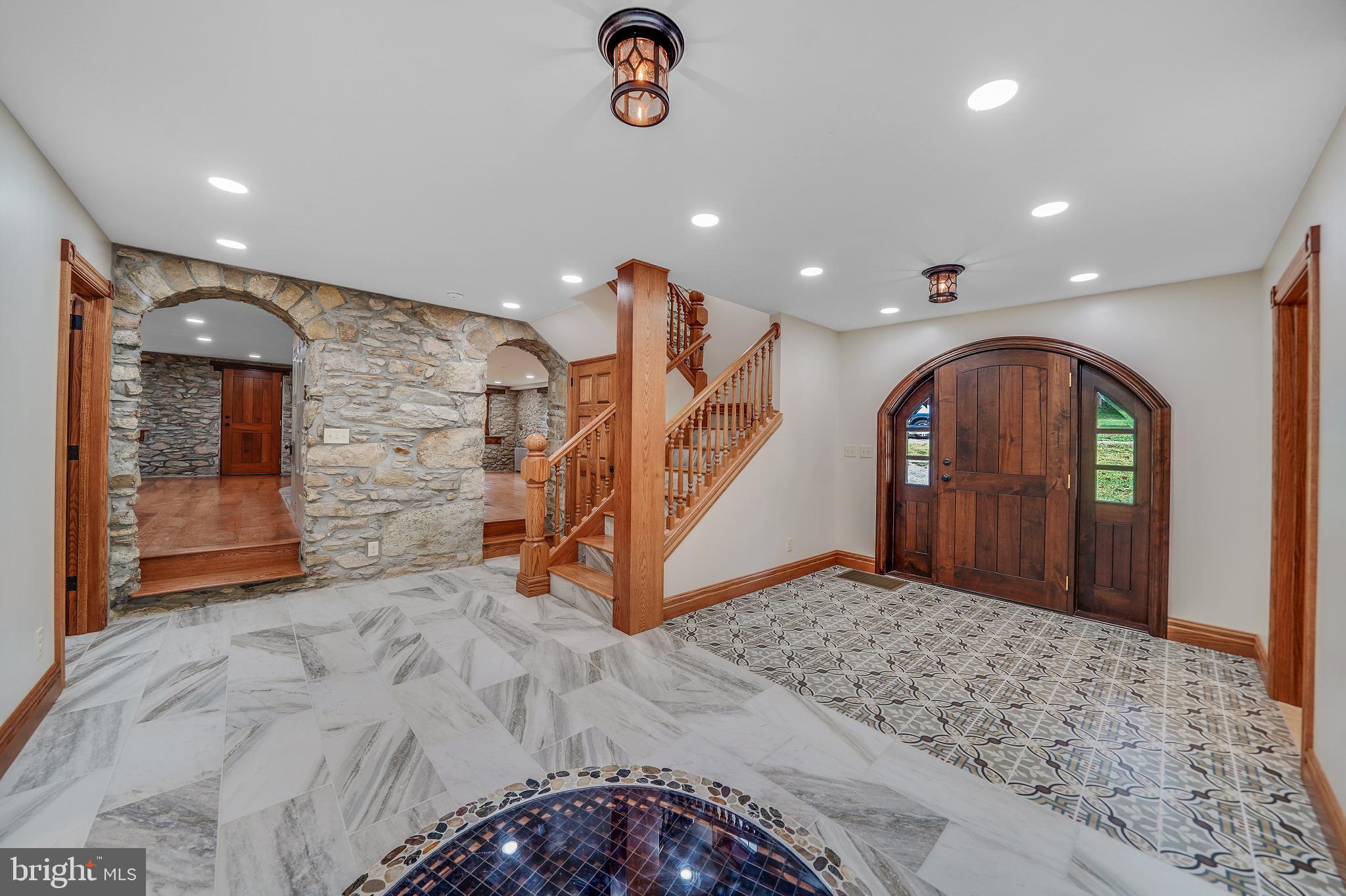 Beautiful flooring at entrance