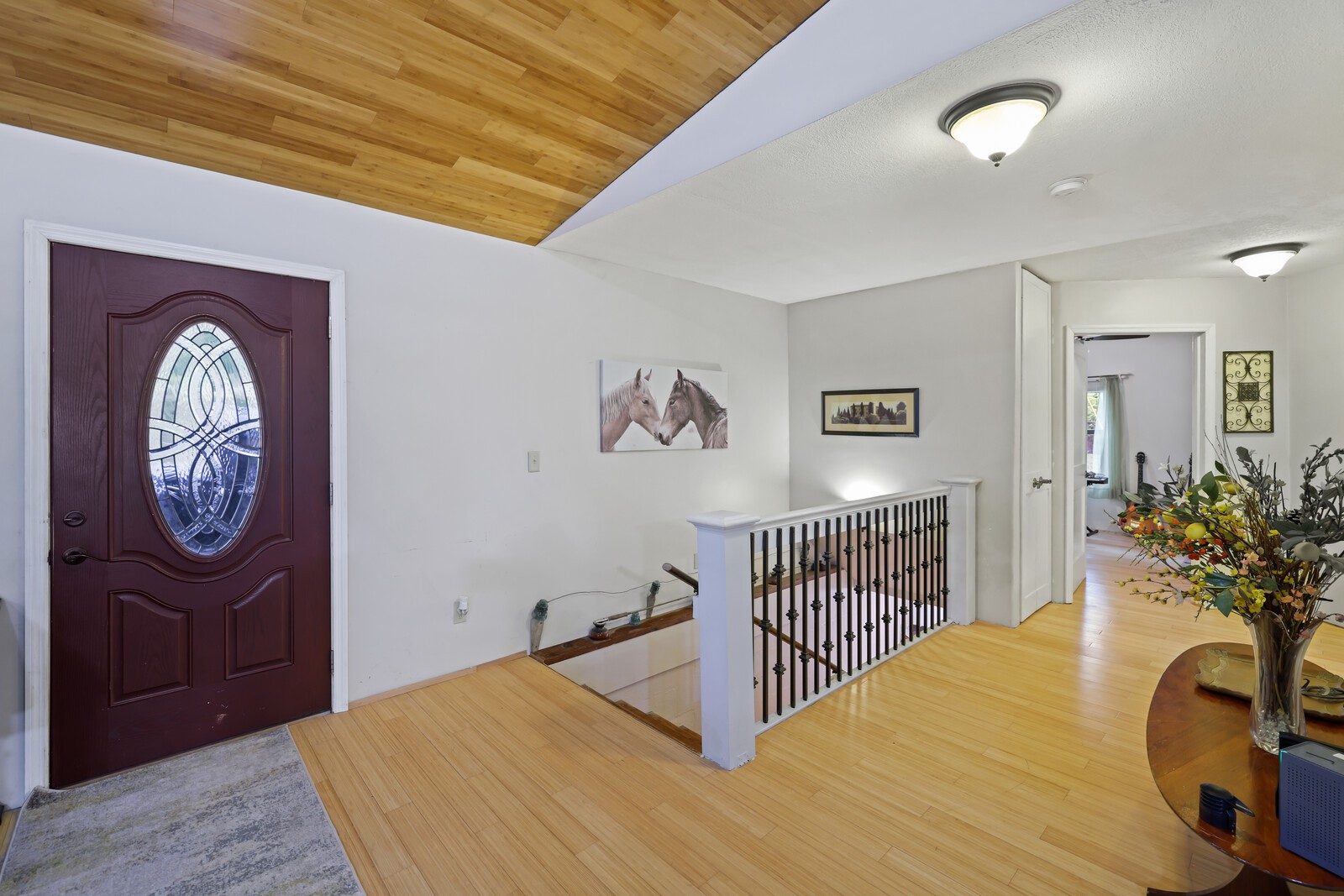 569 Moreland Road Manchester, TN 37355 - Photo 22 of 47 a bedroom with a bed and a chandelier