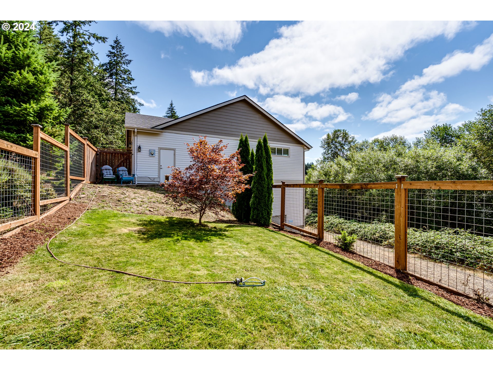 3278 Timberline Drive Eugene, OR 97405 - Photo 37 of 41 a view of backyard with small cabin