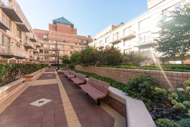 a view of balcony with couch and wooden floor