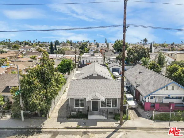 a aerial view of a house