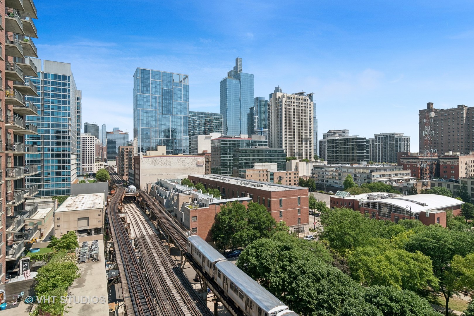1503 South State Street, Unit 813 Chicago, IL 60605 - Photo 9 of 11 a view of city with tall buildings