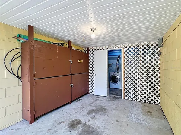 a backyard of a house