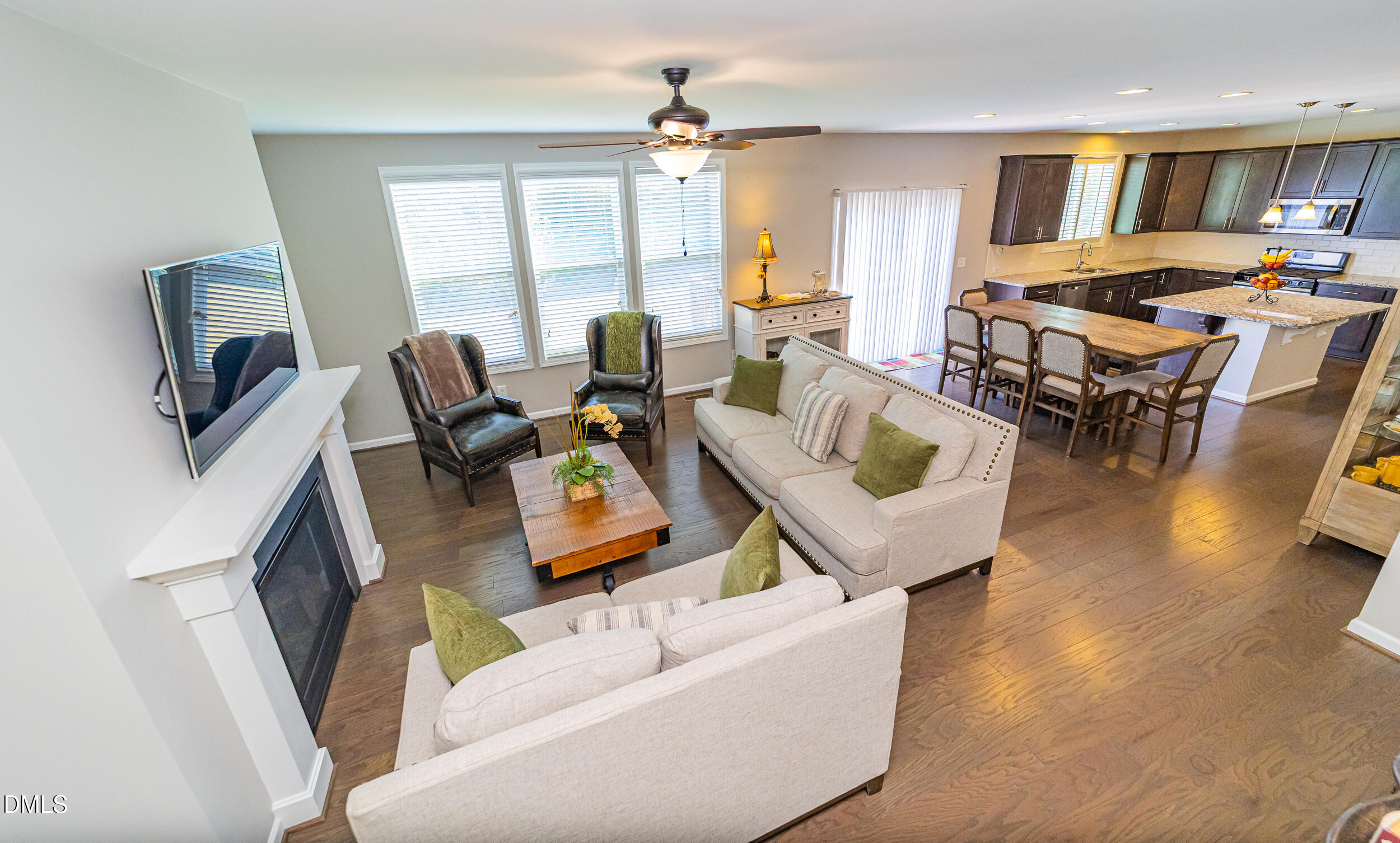 4416 Brintons Cottage Street Raleigh, NC 27616 - Photo 28 of 40 a living room with furniture and a large window