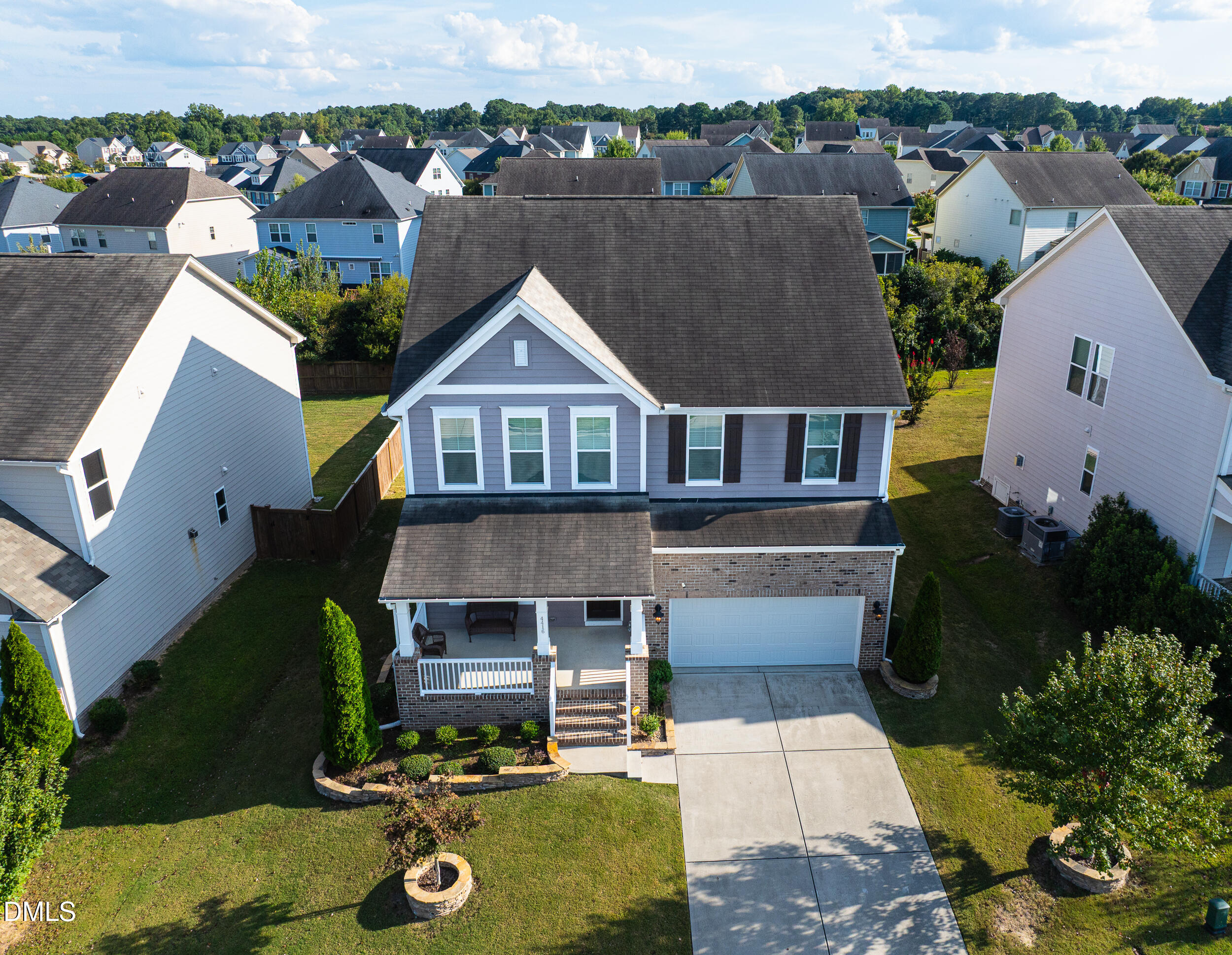 4416 Brintons Cottage Street Raleigh, NC 27616 - Photo 4 of 40 an aerial view of a house with yard