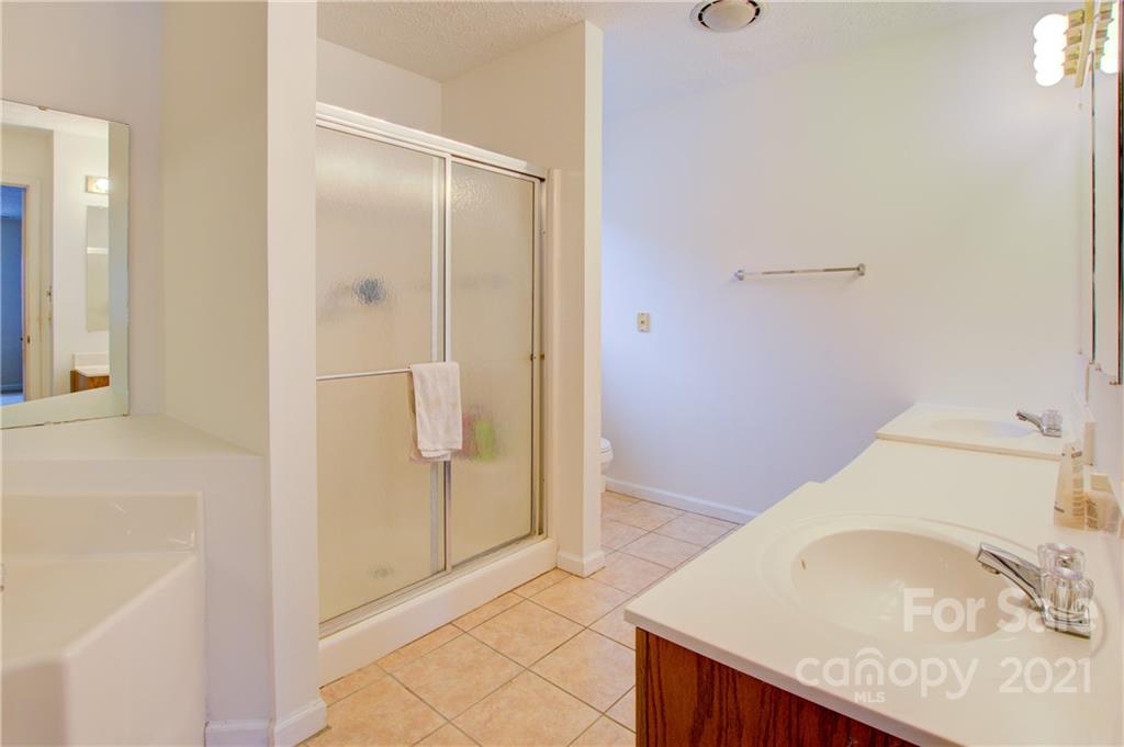262 Spring Run Road Mooresville, NC 28117 - Photo 29 of 42 a bathroom with a granite countertop sink a toilet and shower