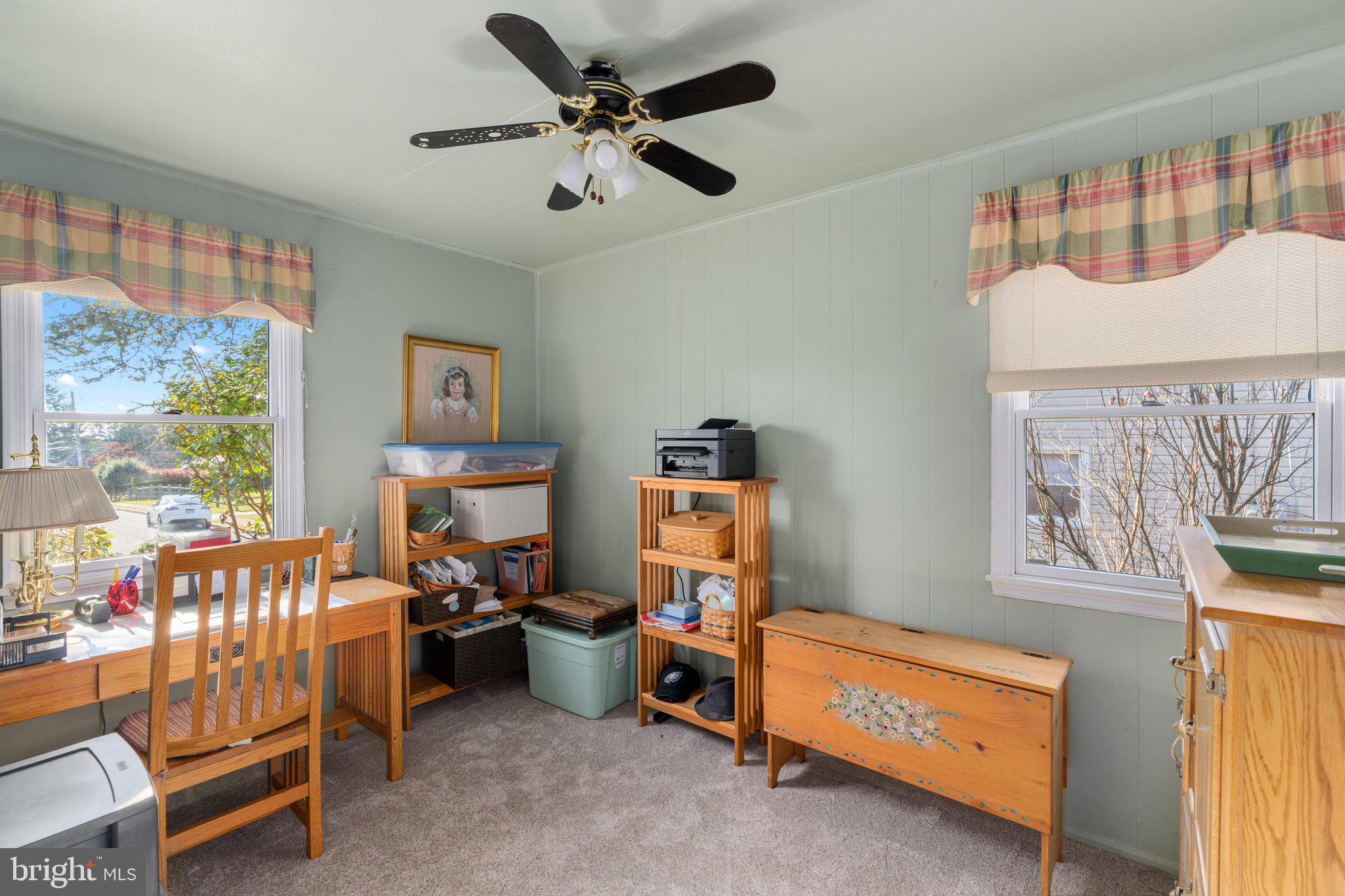 136 Gable Road Paoli, PA 19301 - Photo 23 of 38 Third Bedroom with carpet and ceiling fan