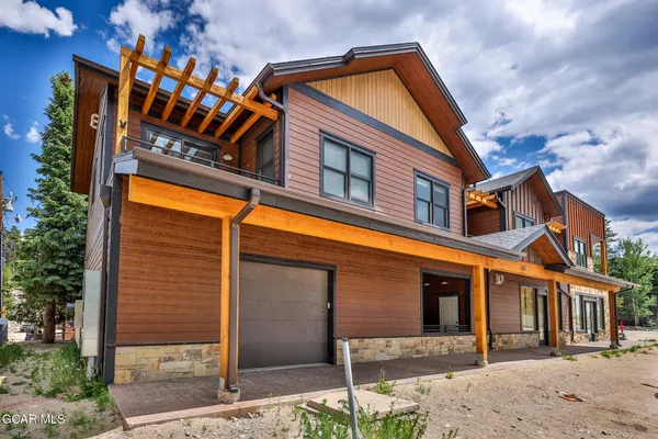 a front view of a house