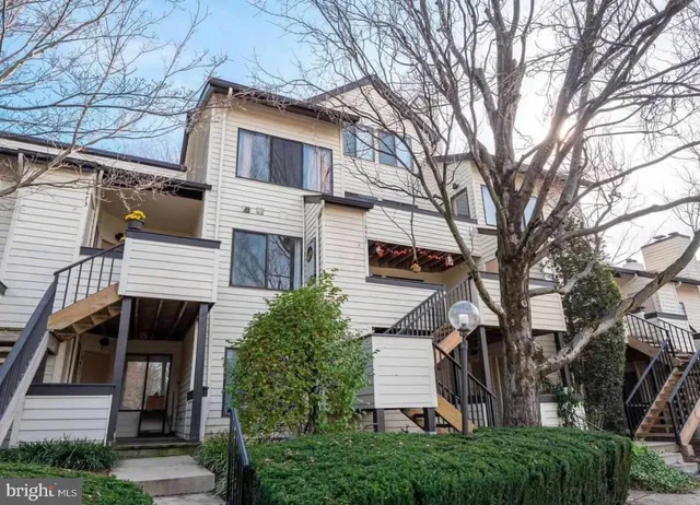 a front view of a house with a tree