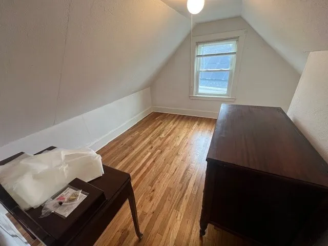 a view of an empty room and window