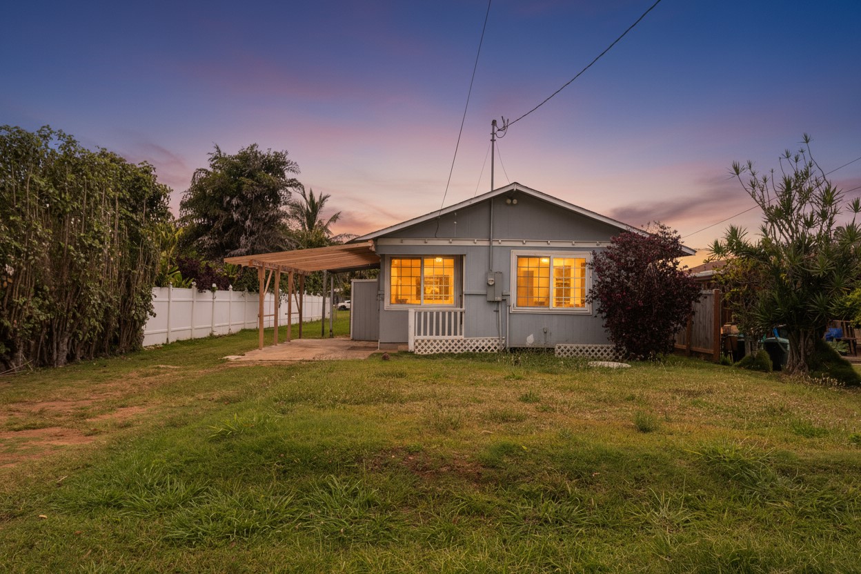 4580 Mamane Street Kapaa, HI 96746 - Photo 1 of 30 a front view of a house with a yard