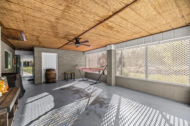 a bedroom with furniture