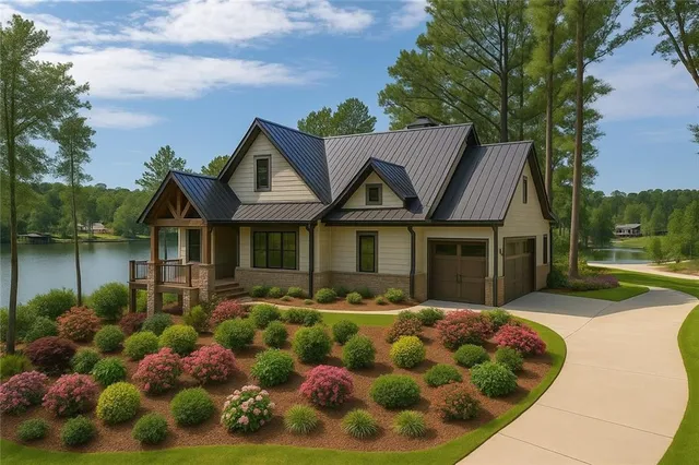 a front view of house with yard