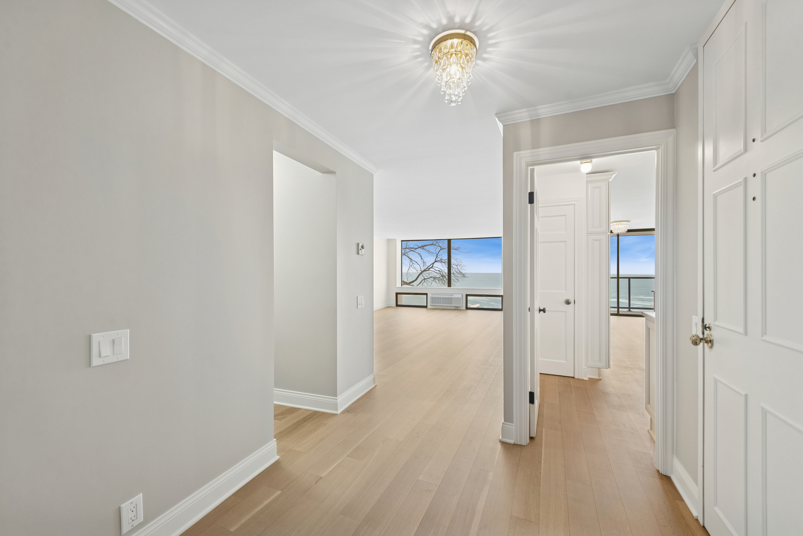 1500 Sheridan Road, Unit 1K Wilmette, IL 60091 - Photo 2 of 25 a view of a room with wooden floor