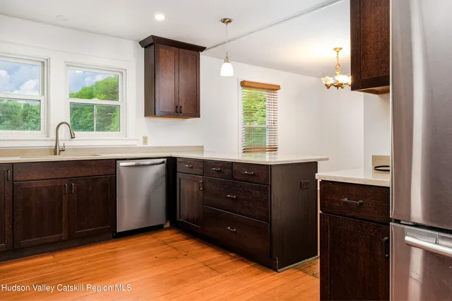 a view of an outdoor space with seating area