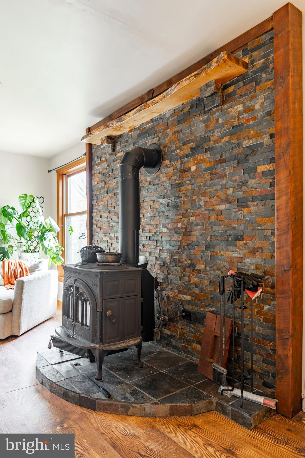 755 Sportsman Road Denver, PA 17517 - Photo 36 of 77 a living room with fireplace furniture and a potted plant