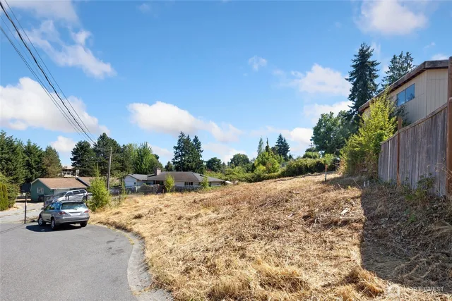 a car parked on the side of a road