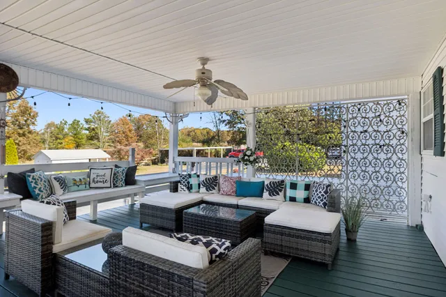 a view of road with trees