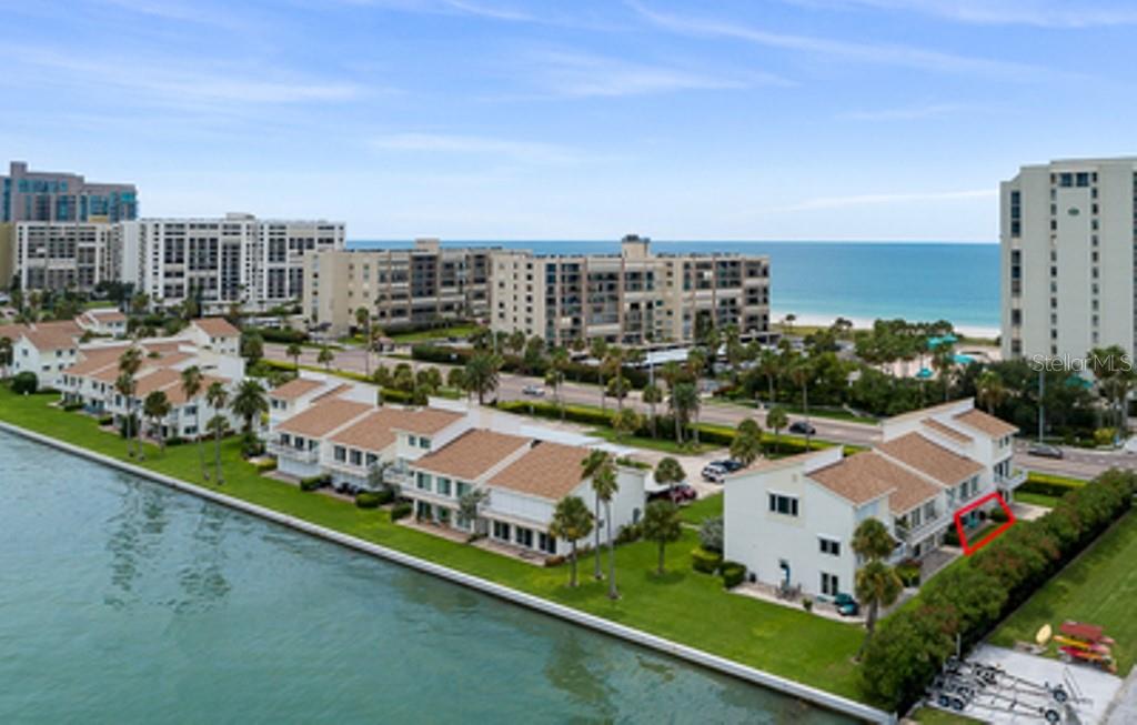 Bayside Gardens on Sand Key fronts the Intracoastal Waterway with the Gulf of Mexico just steps away