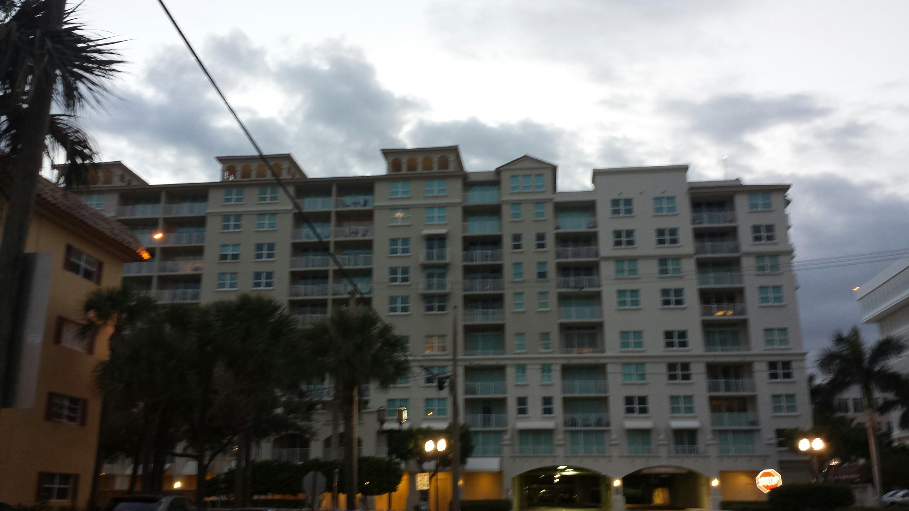 a front view of a building