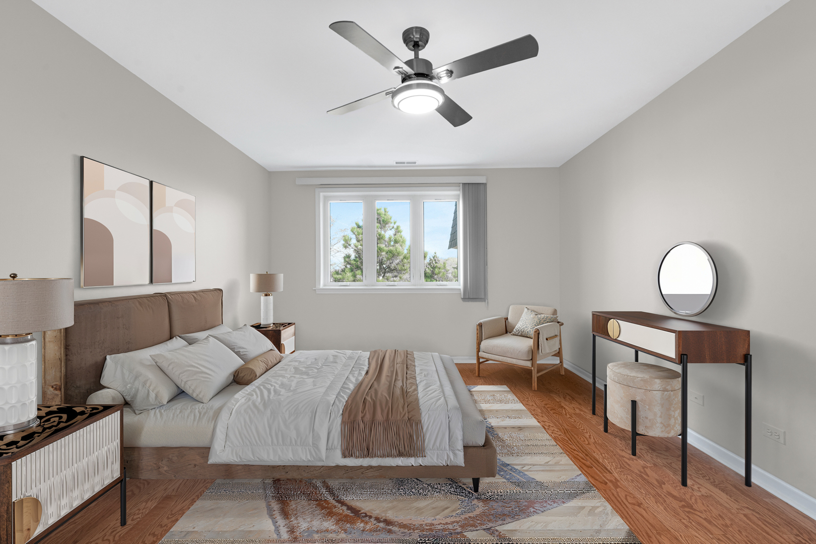 400 East Dundee Road, Unit 408 Buffalo Grove, IL 60089 - Photo 12 of 24 a bed room with bed and window