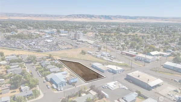 a view of city and mountain