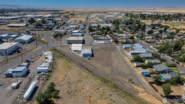 an aerial view of a city