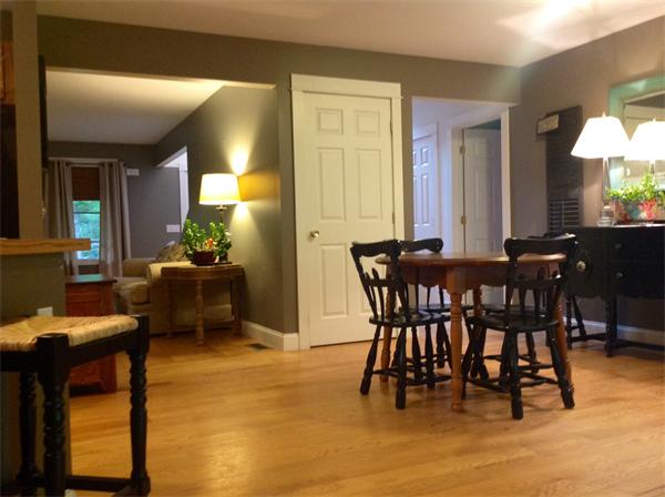 82 Shaw Road Goshen, MA 01330 - Photo 14 of 29 a view of a dining room with furniture and a chandelier
