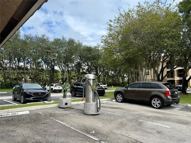 a car parked in front of a house