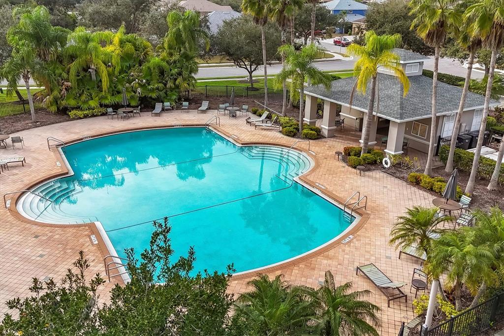 11619 Summit Rock Court Parrish, FL 34219 - Photo 33 of 36 an aerial view of a swimming pool with outdoor seating