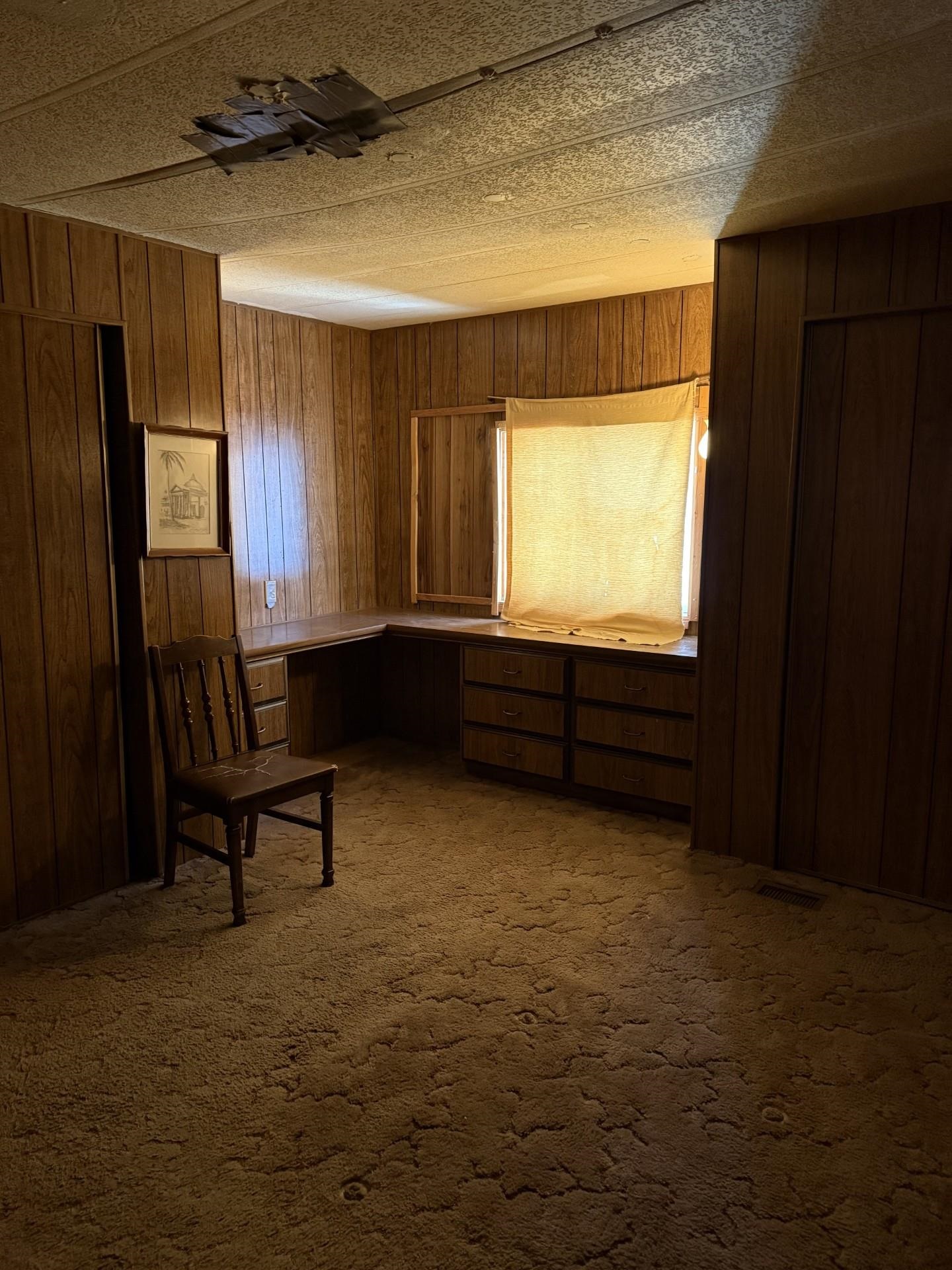 1625 Cary Street Ashland, WI 54806 - Photo 5 of 8 Unfurnished office featuring carpet and wood walls
