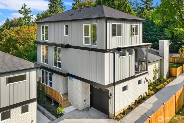a front view of a house with balcony