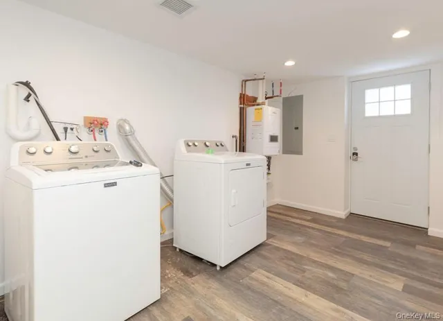 a view of deck with wooden floor and fence