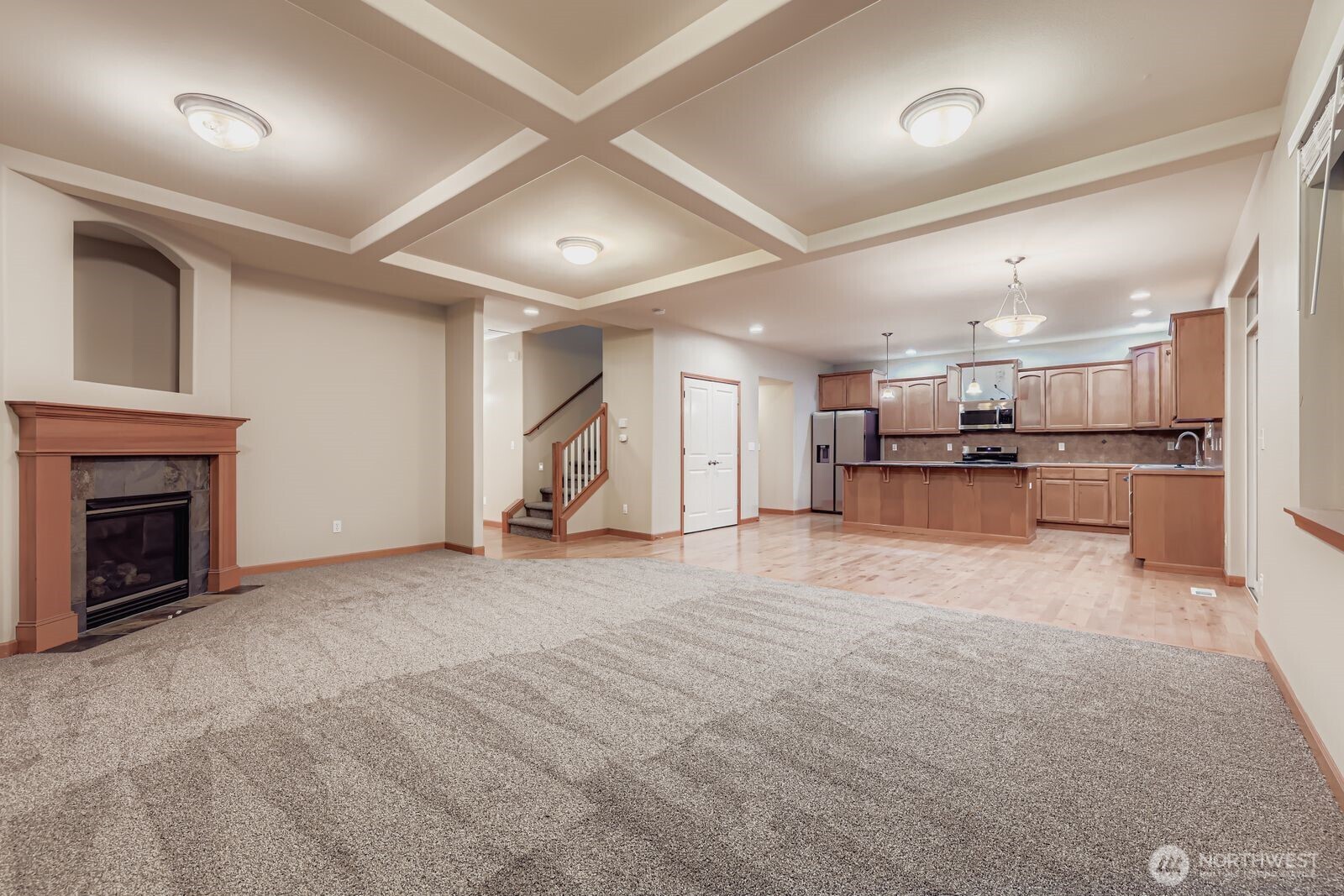 16305 37th Drive Southeast Bothell, WA 98012 - Photo 12 of 34 a view of a livingroom with furniture and a fireplace
