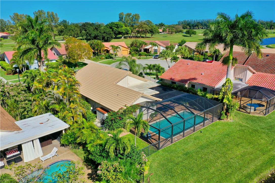 10556 Fenway Place Boca Raton, FL 33498 - Photo 24 of 30 Backyard aerial view