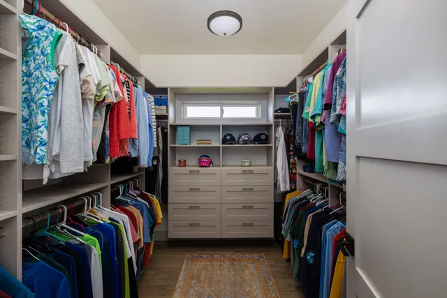 a view of a backyard with a garden