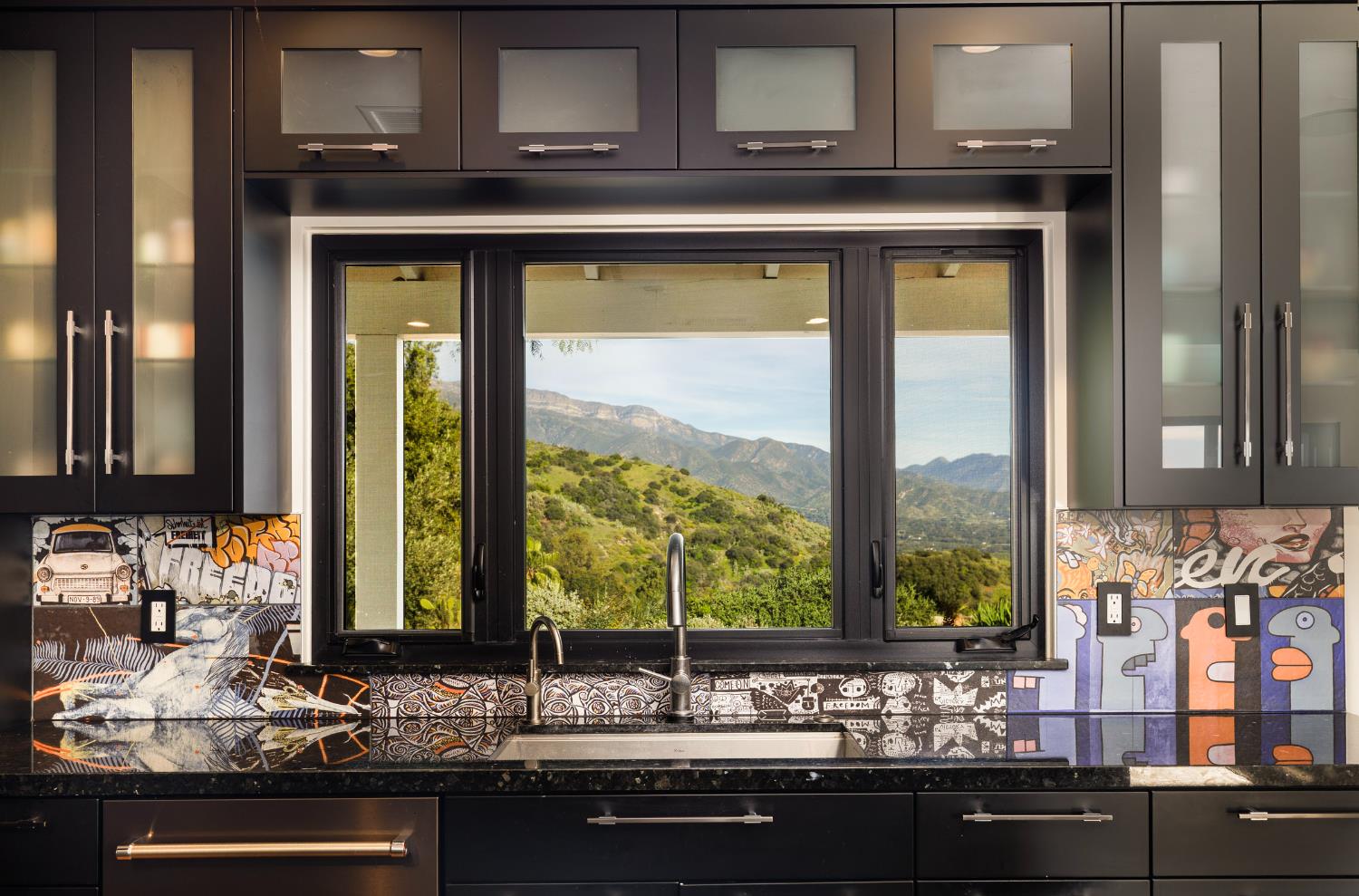 1417 Foothill Road Ojai, CA 93023 - Photo 12 of 41 a view of a kitchen from a sink