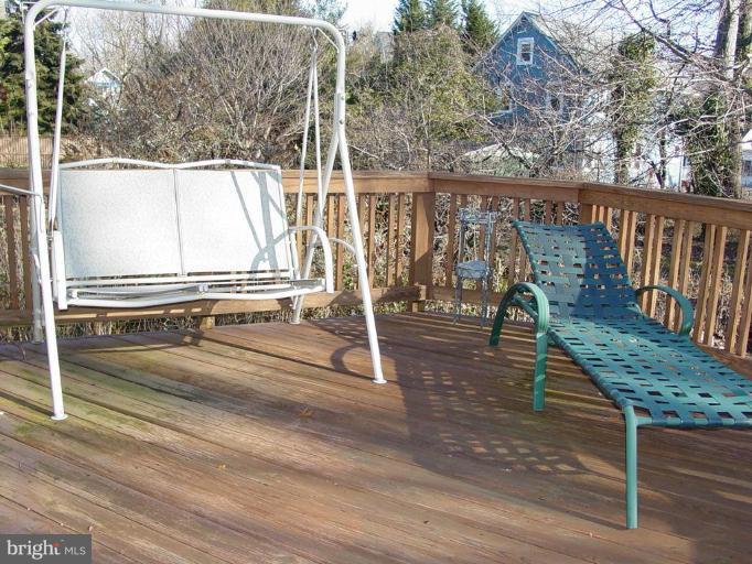 Sunny deck for evening meals.