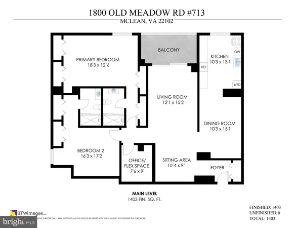 $3,300 | 1800 Old Meadow Road, Unit 713, McLean, VA 22102