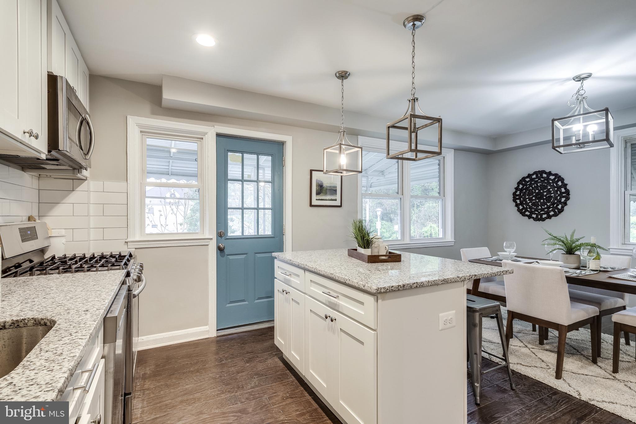 724 Wicklow Road Baltimore, MD 21229 - Photo 5 of 28 Granite Counter Tops With Pendant Lighting