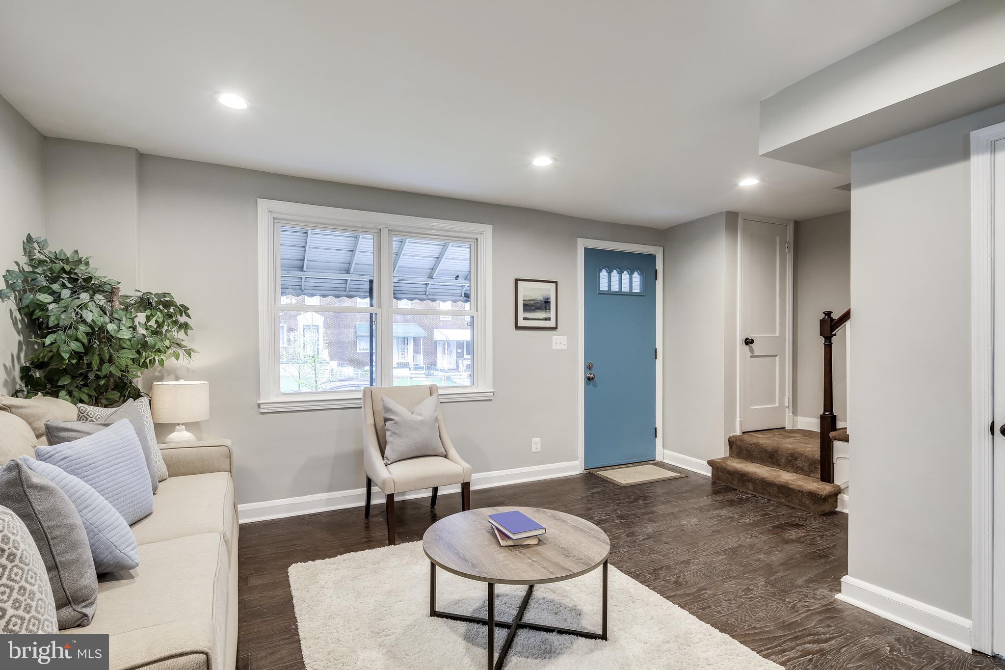 724 Wicklow Road Baltimore, MD 21229 - Photo 7 of 28 Living Room With Recessed Lighting