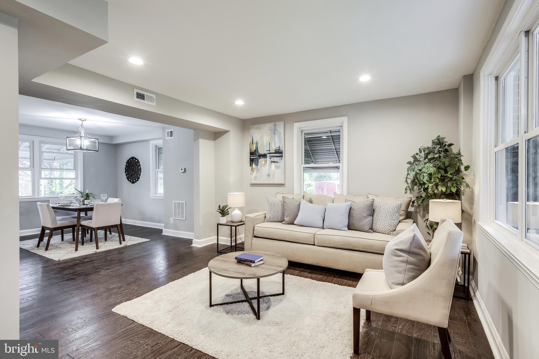 724 Wicklow Road Baltimore, MD 21229 - Photo 9 of 28 Living Room With Open Floor Plan