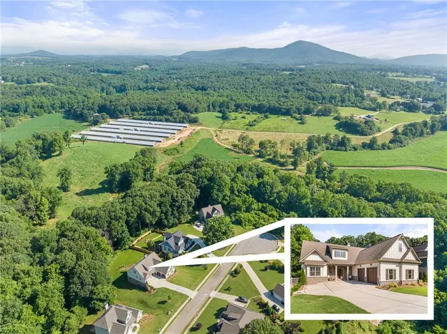 an aerial view of multiple house