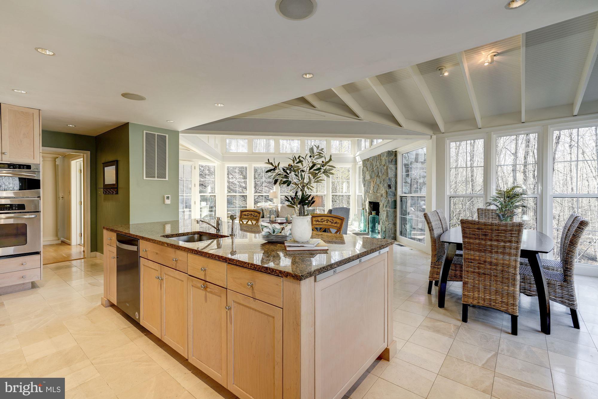 Fantastic open kitchen with great room beyond