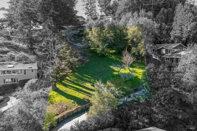 a view of yard with green space